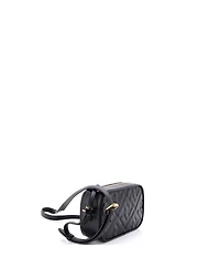Pre-Owned Fendi Mini Camera Case Bag Zucca Embossed Leather