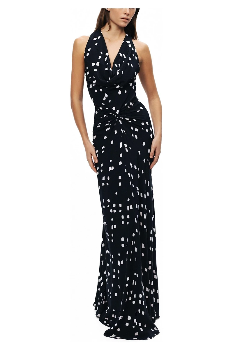 Nocturne Women's Printed Halter Neck Maxi Dress
