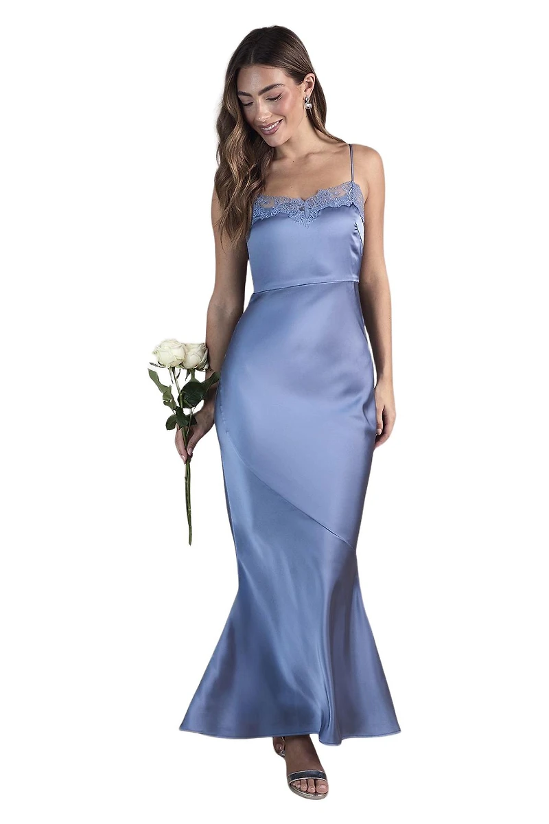 Oasis Women's Satin Maxi Bridesmaid Dress