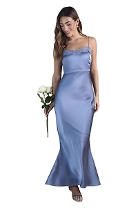 Oasis Women's Satin Maxi Bridesmaid Dress