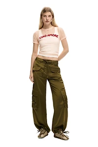 Desigual Women's Short-sleeved T-shirt with message