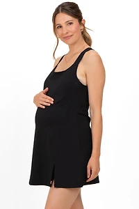 Pinkblush Maternity Black Racerback Active Romper Dress