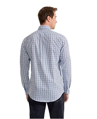 Lands' End Men's Tailored Fit No Iron Solid Supima Cotton Pinpoint Buttondown Collar Dress Shirt