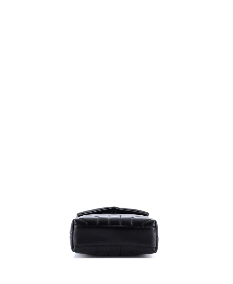 Pre-Owned Saint Laurent Toy Loulou Shoulder Bag Matelasse Chevron Leather