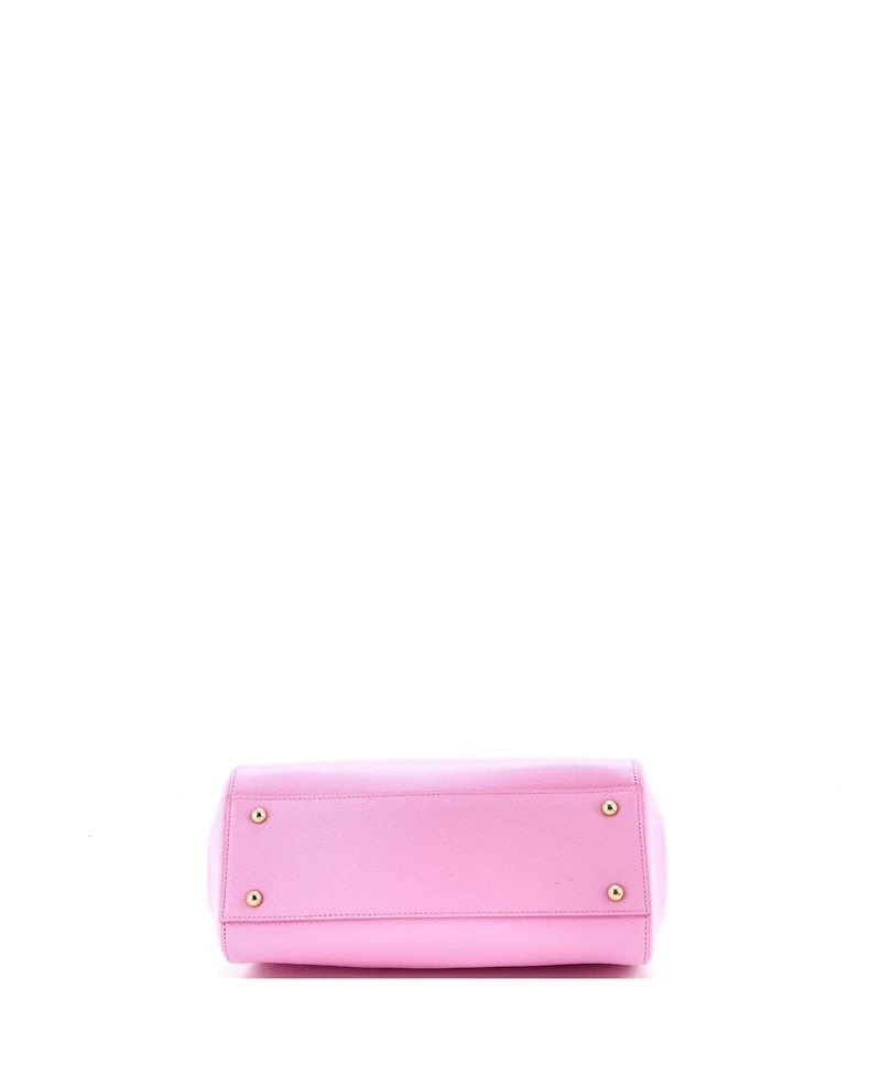 Pre-Owned Dolce & Gabbana Medium Miss Sicily Bag Embellished Printed Leather