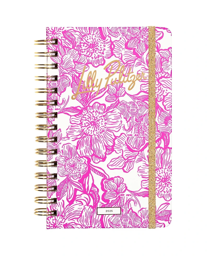 Gnuadz Lilly Pulitzer Monthly Planner 2026 Spiral Binding Stickers Pockets