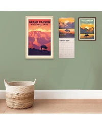Gnuadz National Parks Calendar 2026 Vintage Poster Wall Art