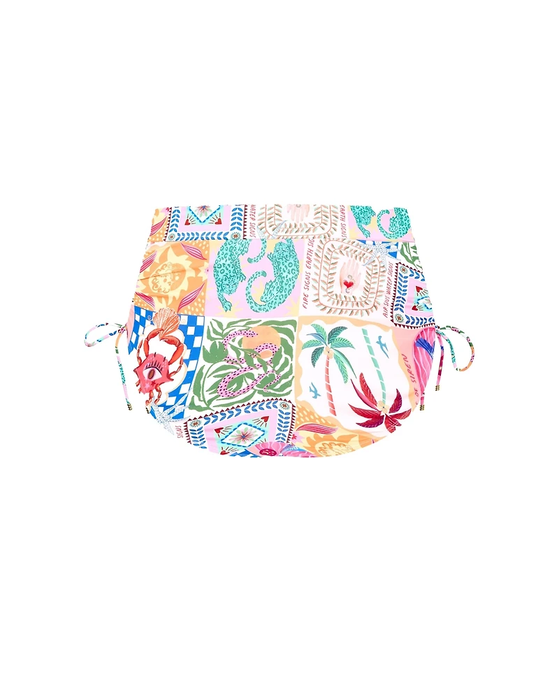 City Chic Women's Positano Hi Waist Print Bikini Brief