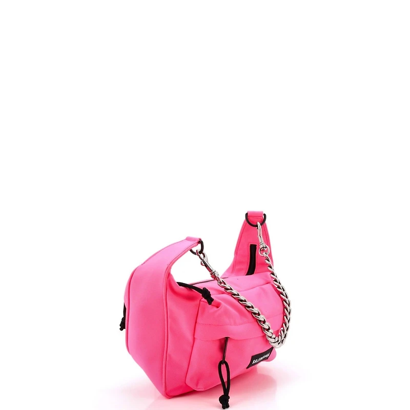 Pre-Owned Balenciaga Raver Chain Shoulder Bag Canvas