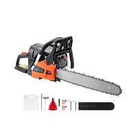 Sugift 52cubic centimeters 18 inches Gas Chainsaw with 2.55HP Engine for Tree Cutting