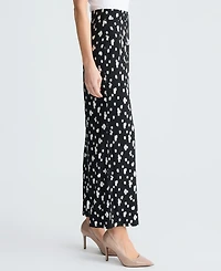 Kasper Women's Printed Wide-Leg Pants