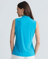 Kasper Women's Sleeveless Knotted Front Stretch Top