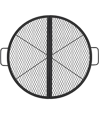 Xo Foldable Fire Pit Cooking Grill Grate, X-Marks Campfire Bbq Grill