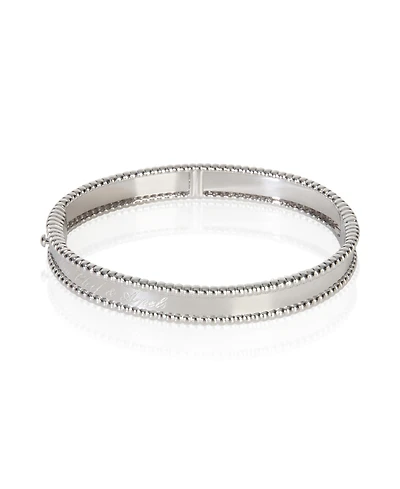 Pre-Owned Van Cleef and Arpels White Gold Signature Perlee Bracelet
