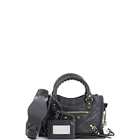 Pre-Owned Balenciaga Mini City Classic Studs Bag Leather