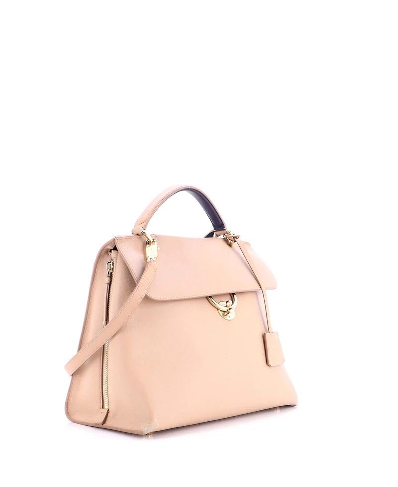 Pre-Owned Salvatore Ferragamo Large Jet Set Top Handle Bag Leather