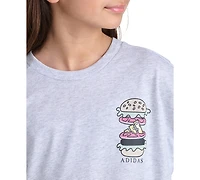 adidas Girls' 7-16 Short-Sleeve Heather Drop Shoulder T-Shirt