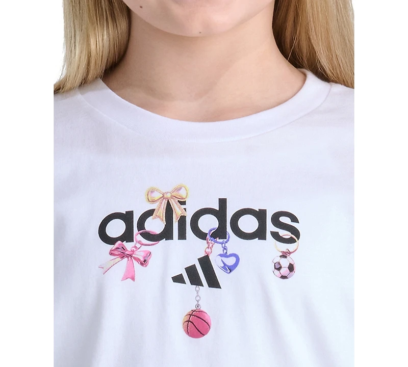 adidas Girls' 7-16 Short-Sleeve Boyfriend T-Shirt