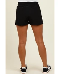 Pinkblush Maternity Black Stripe Detail Active Shorts