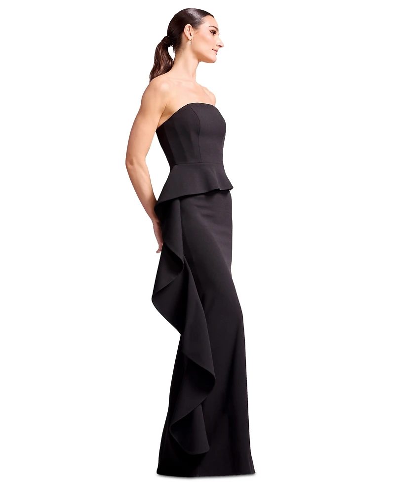 Dress the Population Women's Strapless Sheath Gown