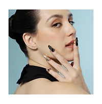 Sohi Women's The Enamel-Goliath Nail Rings California Gold