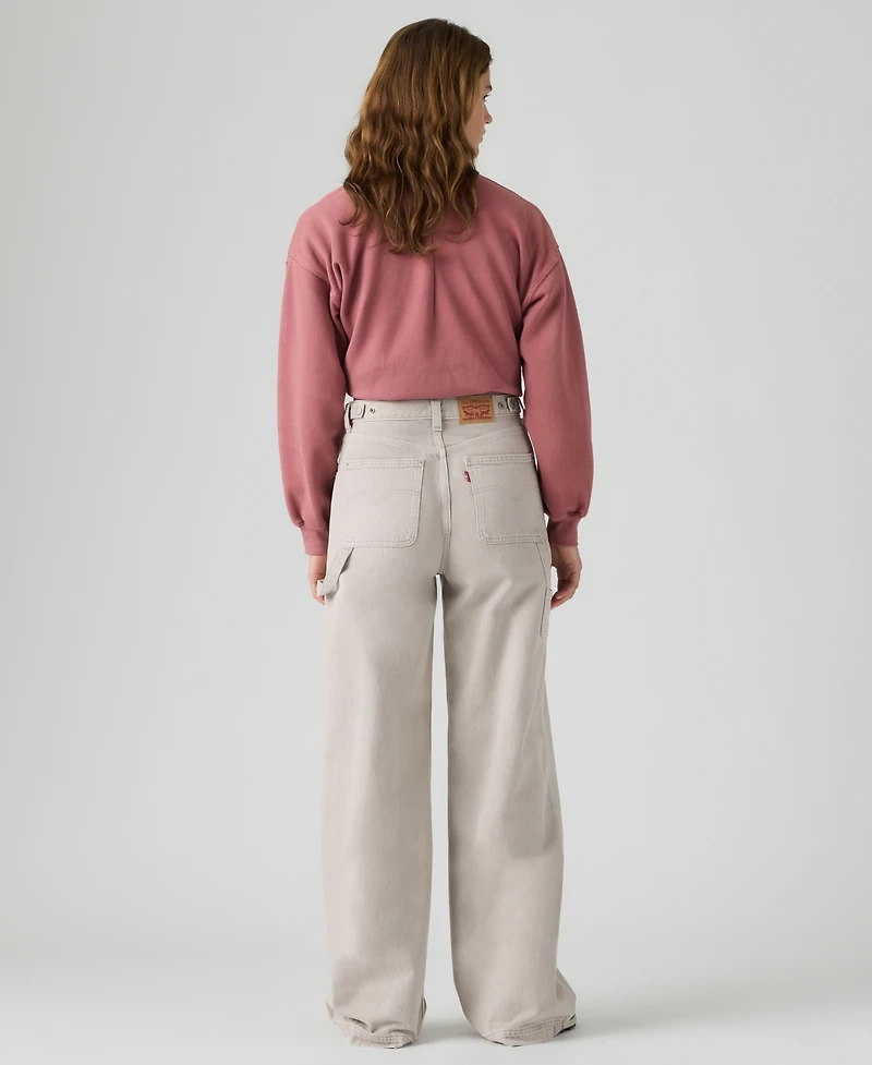 Levi's Women's Cinch-Waist Carpenter Lightweight Baggy Jeans