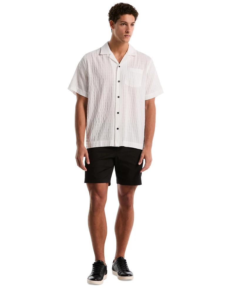 Original Penguin Men's Seersucker Camp Shirt