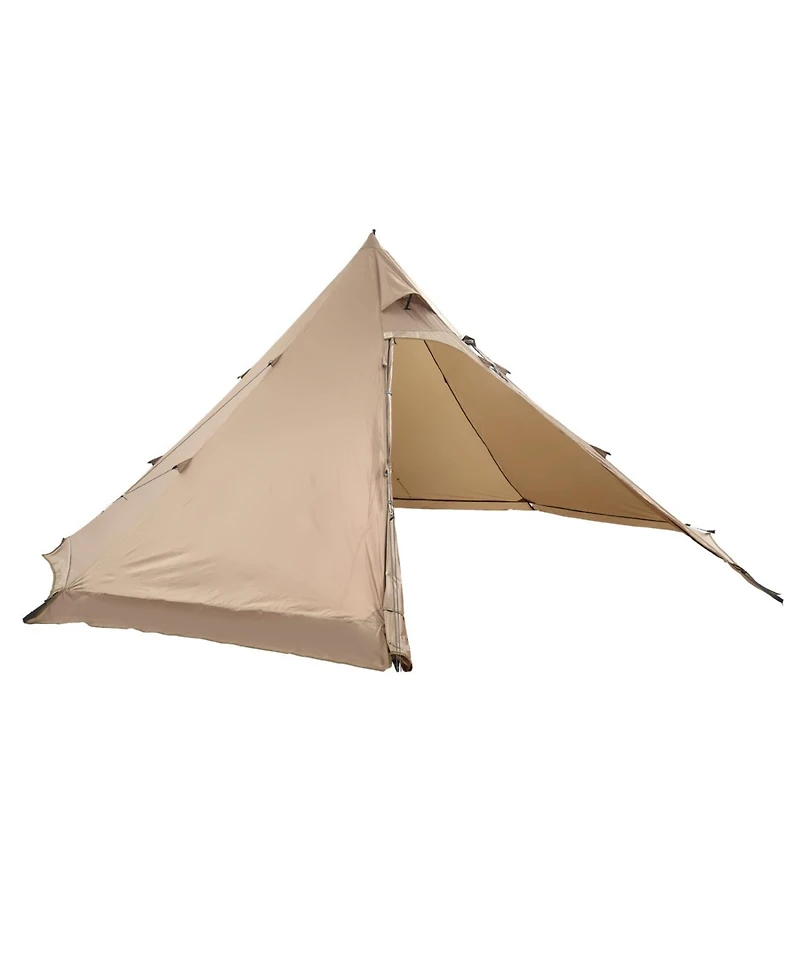 ECHTPeak Lightweight 4 Season Shelter Tents, with Stove Jack, Waterproof Canvas Camping Tents, Easy Setup, for Family Hiking, Hunting, 25 Person