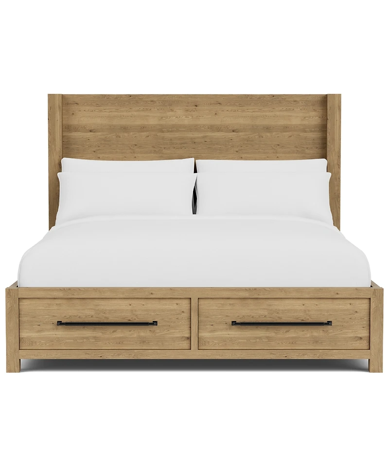 Davie Queen Storage Panel Bed