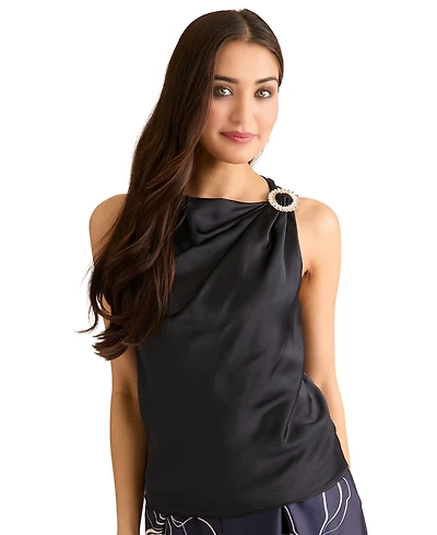 Muse Women's Asymmetric Neck Tank Top