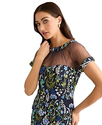 Muse Women's Short-Sleeve Embroidered Top