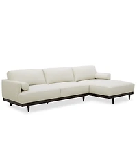 Clarie 2-Pc. Leather Chaise Sectional