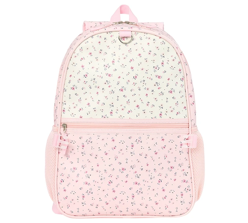 Rainbow Sugar Girls' Floral Love Backpack, Lunch Bag and Headphone, 3-Piece Set