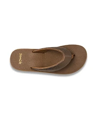 Sanuk Women Yoga Mat Ii Leather Sandals