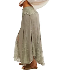 Free People Women's Nylon Nice To Meet You Maxi Skirt