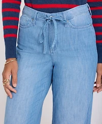 Nydj Women's Teresa Wide-Leg Jeans with Drawstring Waist