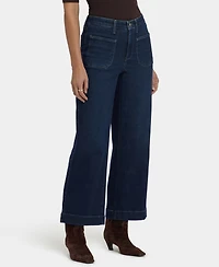 Nydj Women's Teresa High-Rise Wide-Leg Ankle Jeans