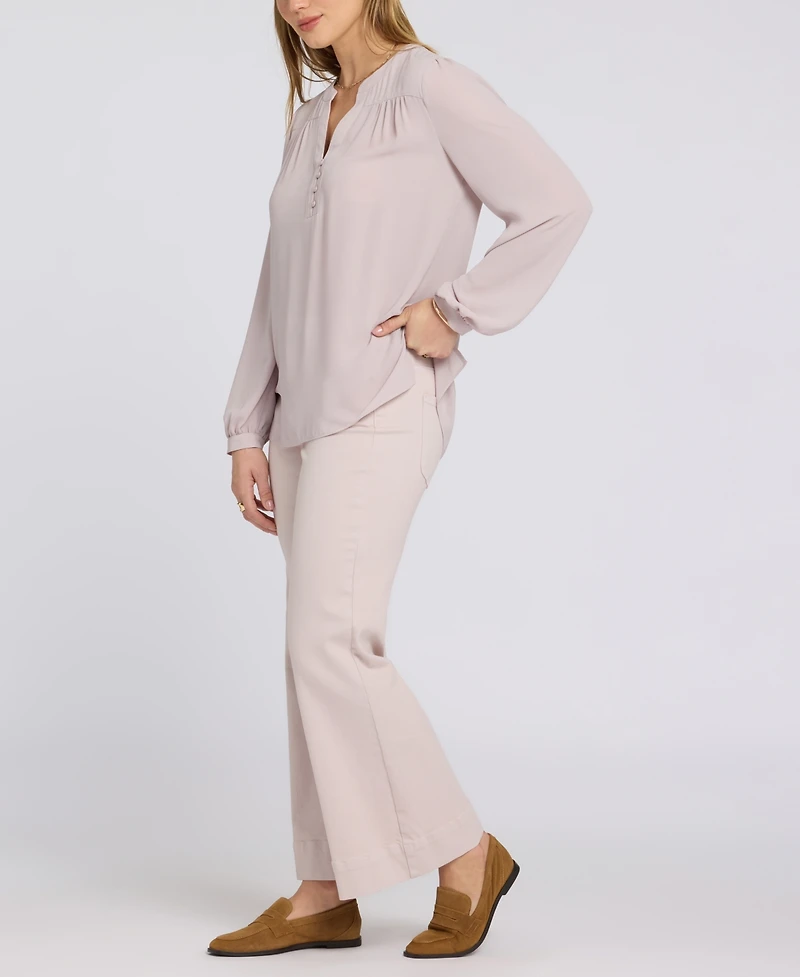 Nydj Women's Trinity Split Neck Tunic Top