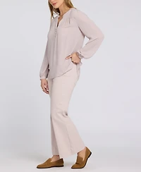 Nydj Women's Trinity Split Neck Tunic Top