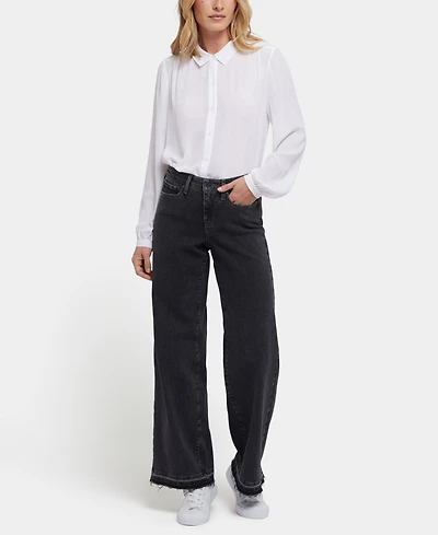 Nydj Women's Teresa Wide-Leg Jeans with Released Hems