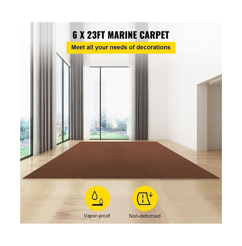 Sugift Deep Marine Carpet 32 oz Boat Carpeting Latex Backing