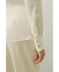 Lilysilk Women's Convertible Silk Charmeuse Shirt