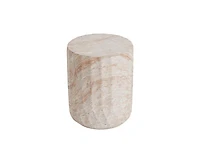 sumyeg Lightweight Concrete Cylinder Side Table for Indoor and Outdoor Use