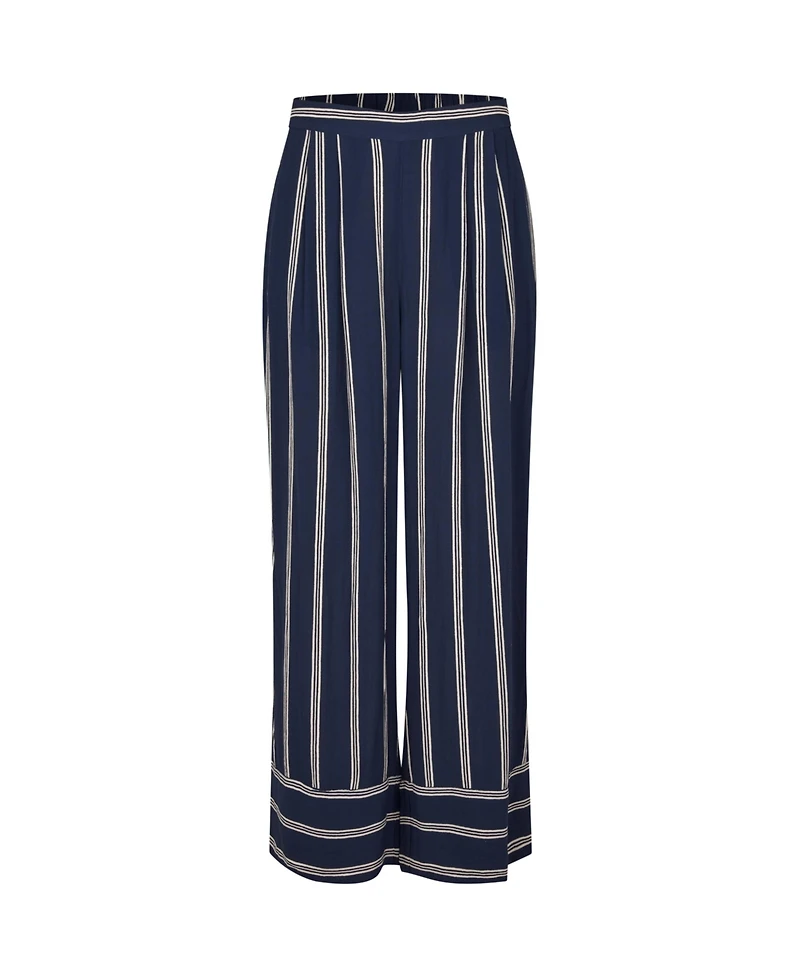 Masai Copenhagen Women's MaPattys Striped Wide Leg Trousers