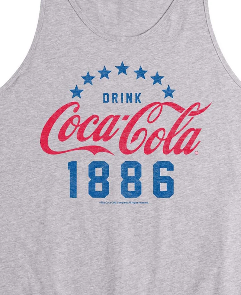 Airwaves Men's Coca-Cola Star Circle Sleeveless Graphic Tank T-Shirts