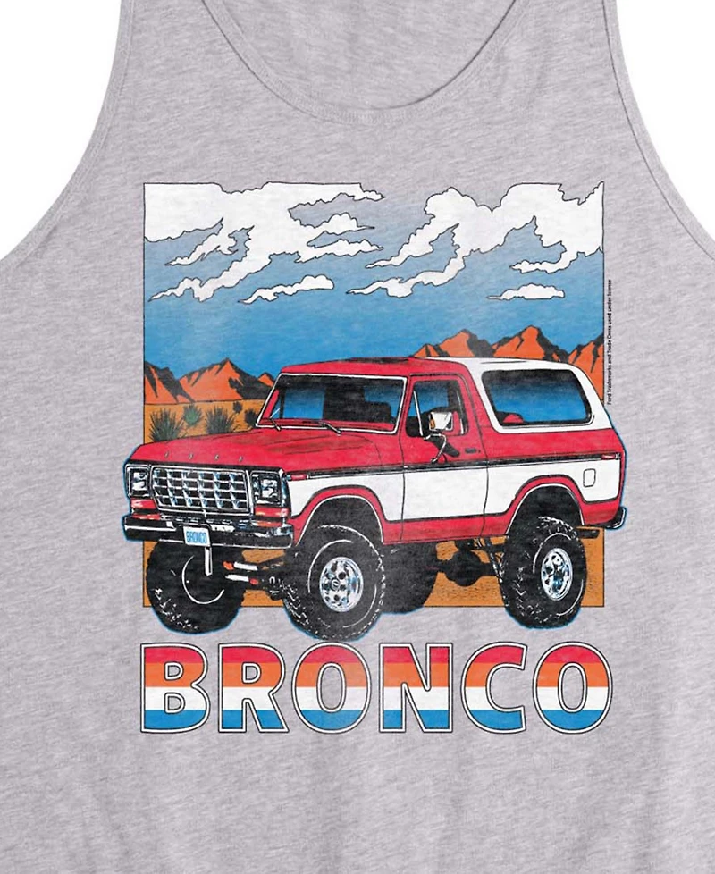 Airwaves Men's Ford Bronco Mountain View Sleeveless Graphic Tank T-Shirts