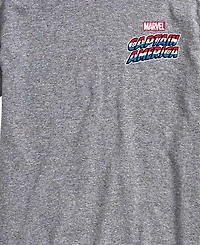 Airwaves Men's Captain America Flag Retro Short-Sleeve Graphic T-Shirt