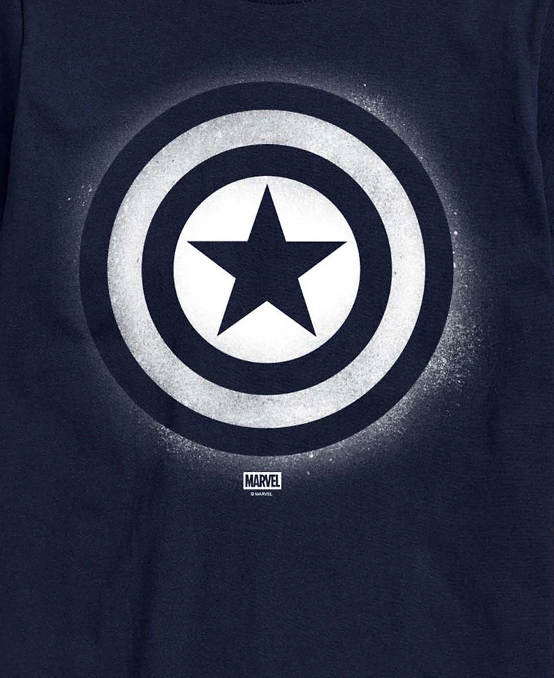 Airwaves Men's Captain America Logo Short-Sleeve Graphic T-Shirts