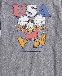 Airwaves Men's Garfield Usa Cheer Short-Sleeve Graphic T-Shirt