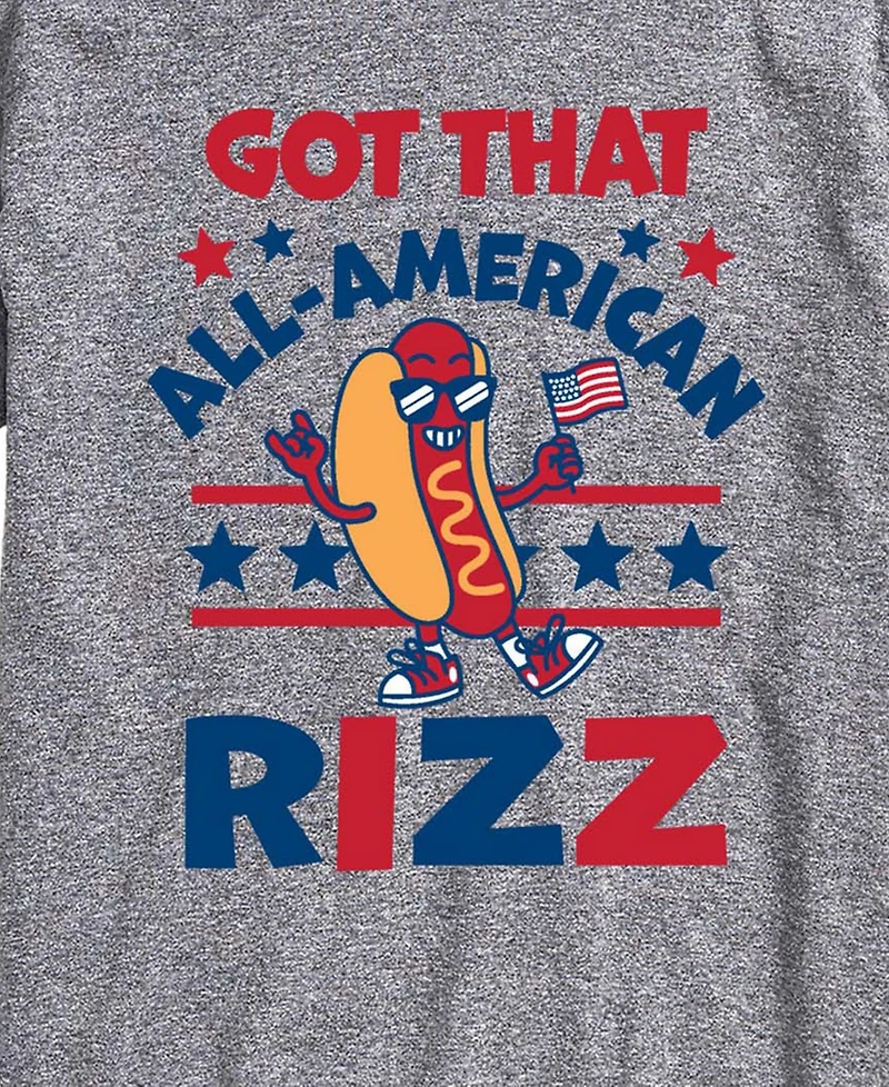 Airwaves Men's All American Rizz Hotdog Short-Sleeve Graphic T-Shirt